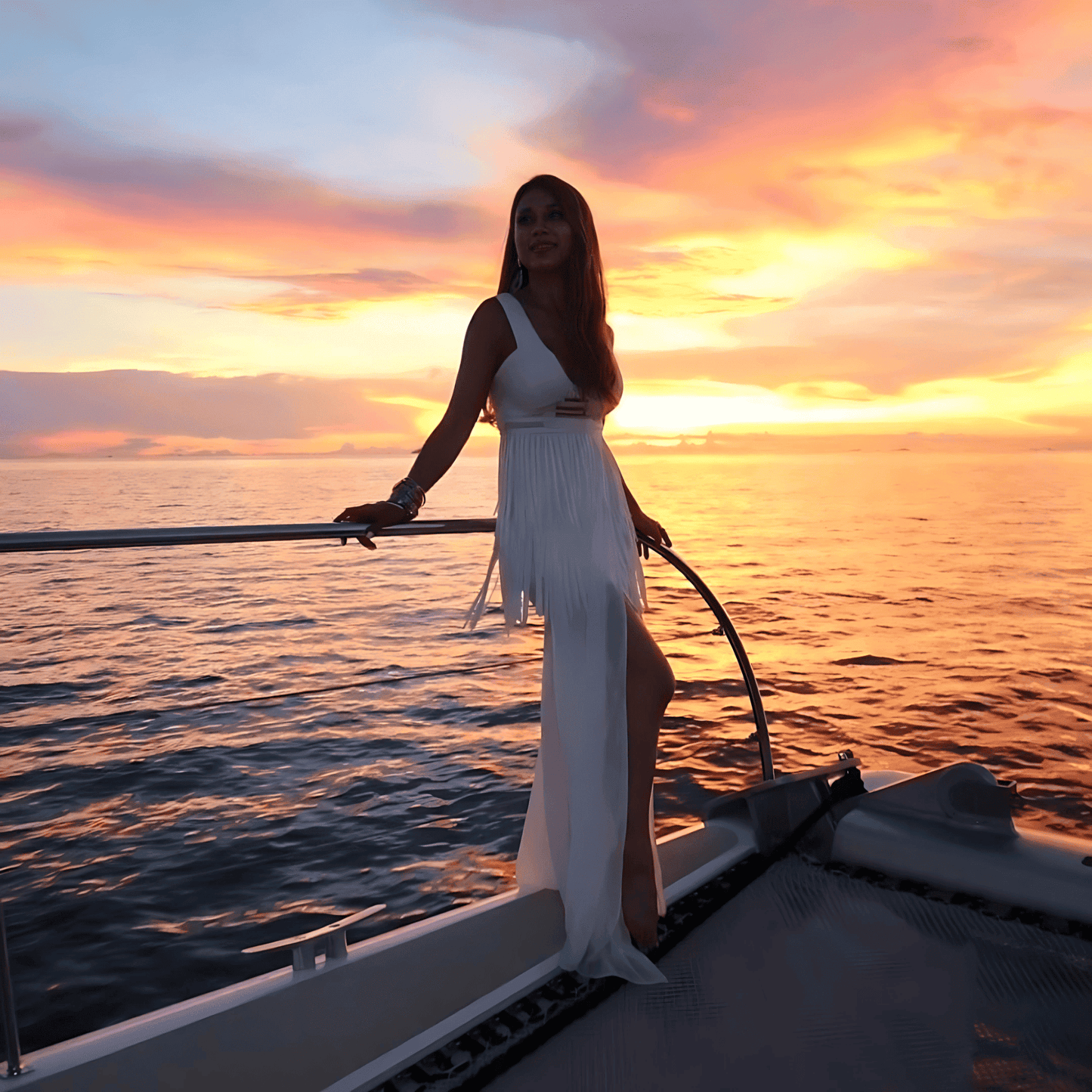Ocean Yachting Sunset
